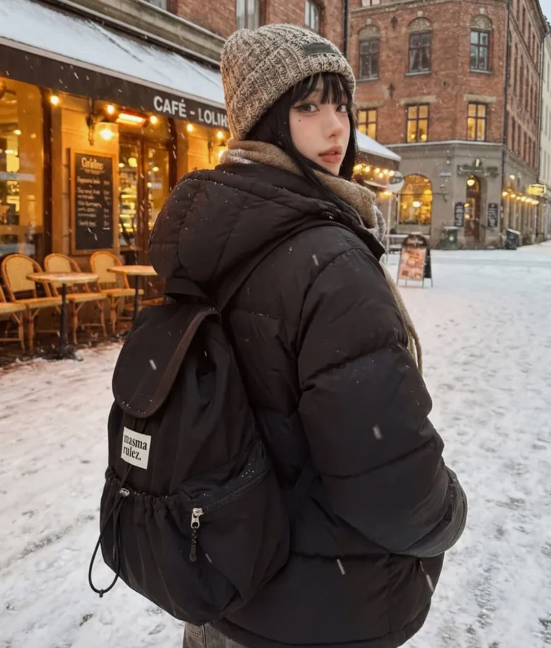 마스마룰즈 블랙 백팩 상품이미지1