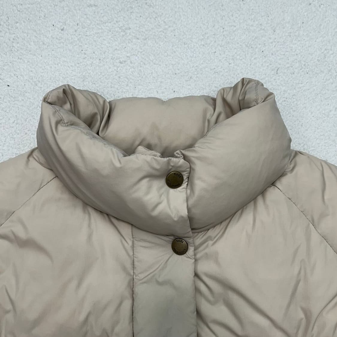 케즈 클래식 다운 점퍼 베이지 S 상품이미지3