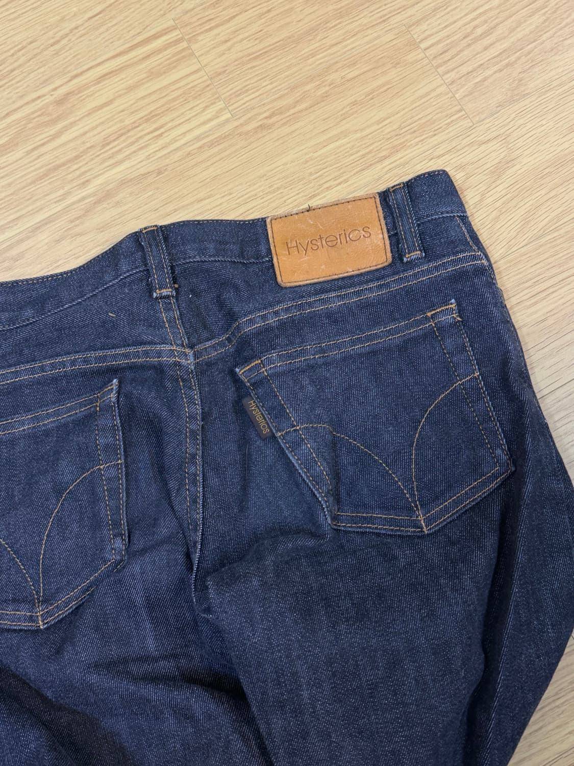 히스테릭글래머 빈티지 로우웨이스트 부츠컷 데님 흑청 S 상품이미지3