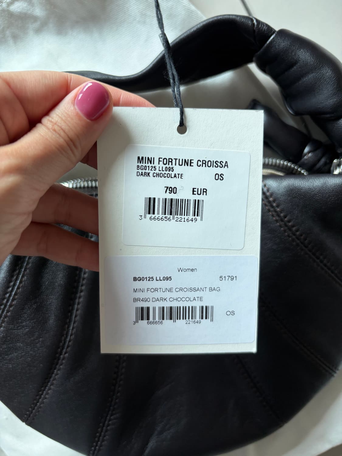 르메르 미니포춘 크로아상백 다크초콜릿 상품이미지5