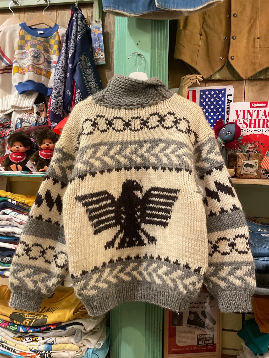 90s Vintage SevenIslands Eagle Wool Knit 상품이미지8