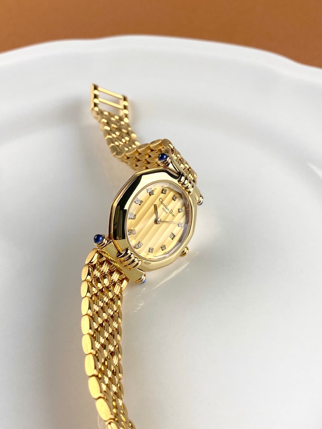 DIOR round octagon gold watch 상품이미지2