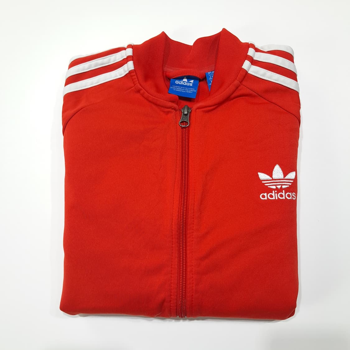 CL696 L 아디다스 오리지널 00s 트레포일 레드 저지 자켓 집업 상품이미지7