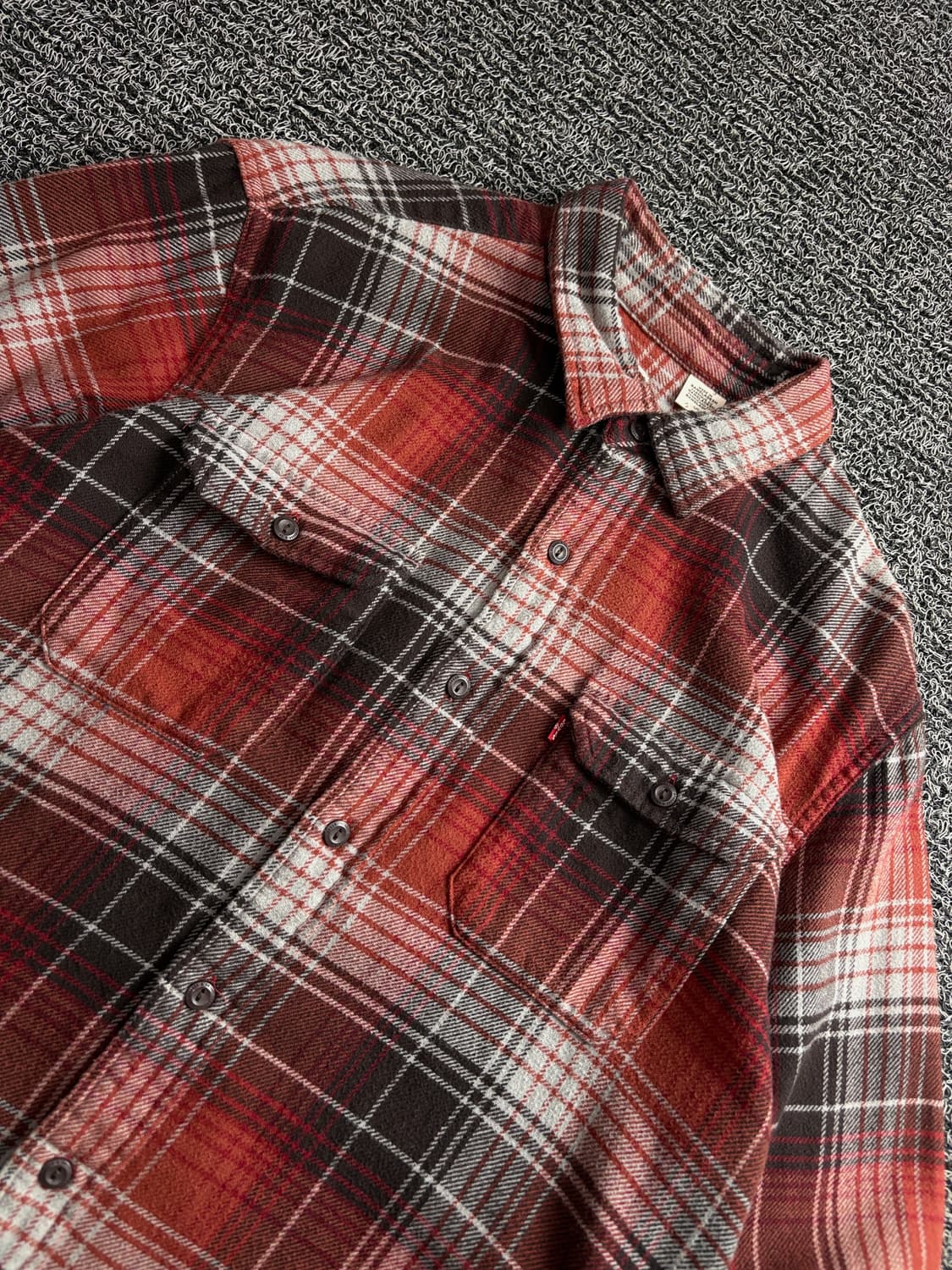 리바이스 아메카지 플란넬 울 패턴 셔츠 4100 상품이미지3