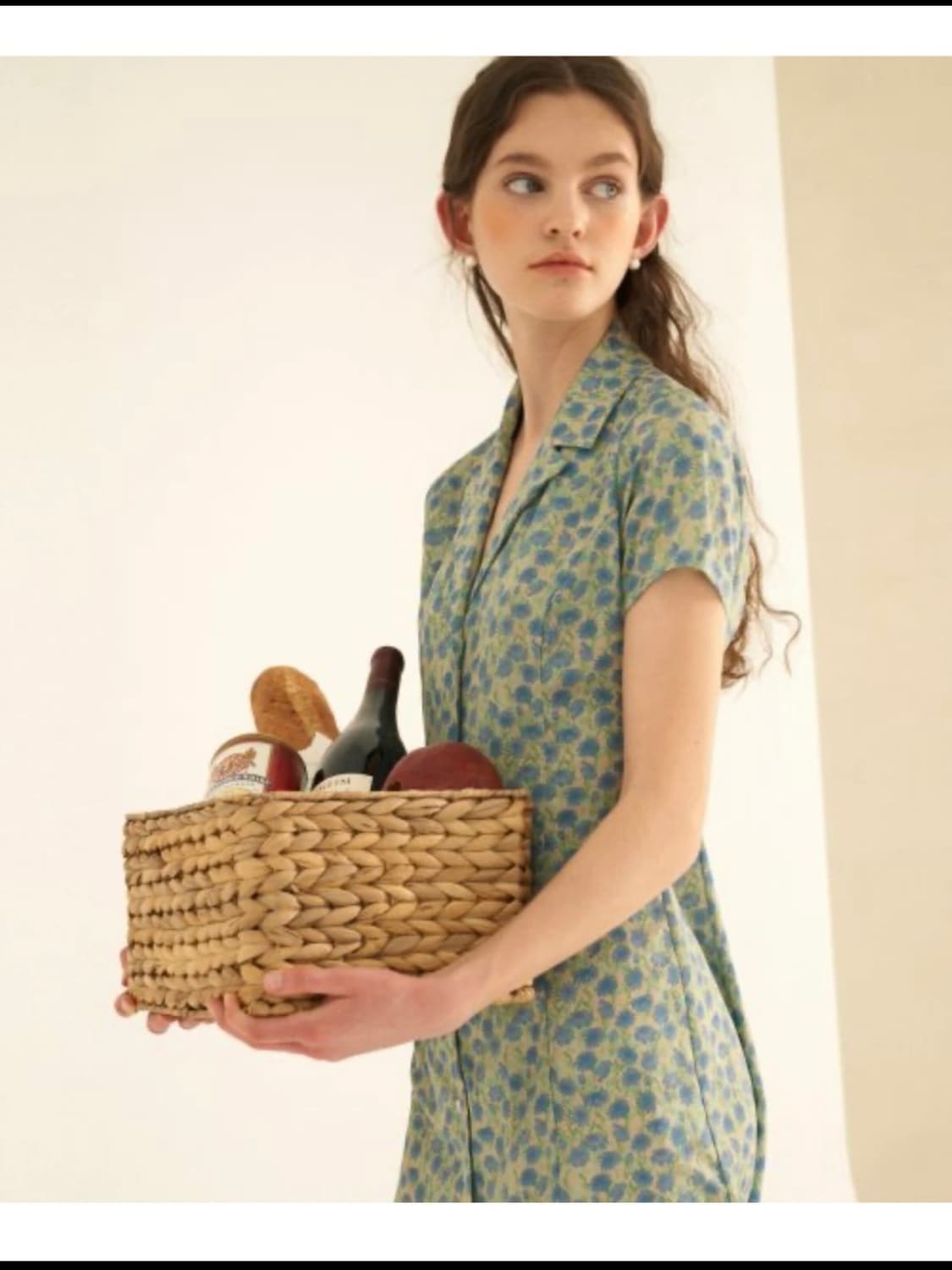 [새상품] 시티브리즈 빈티지 플라워 원피스 블루 상품이미지1