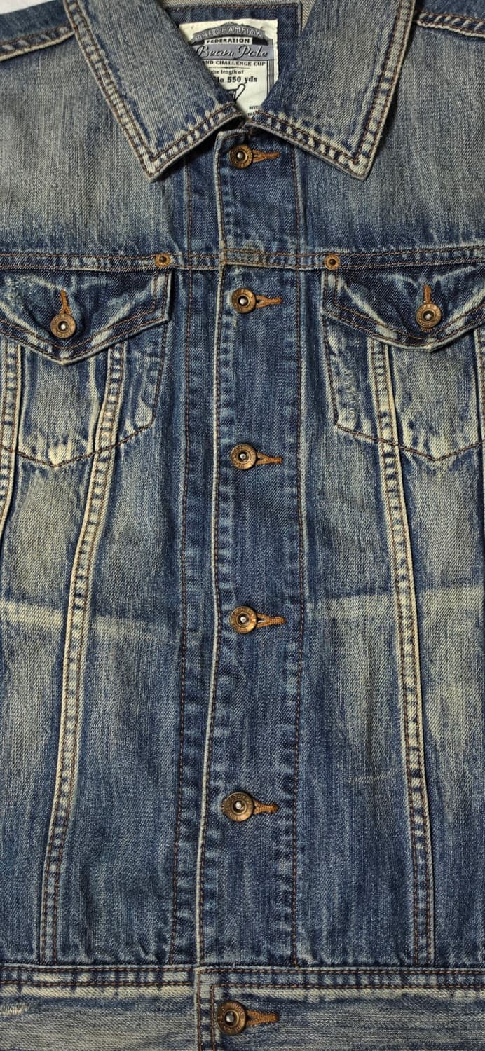 BAN POLE 빈티지 데님 자켓 100 상품이미지5