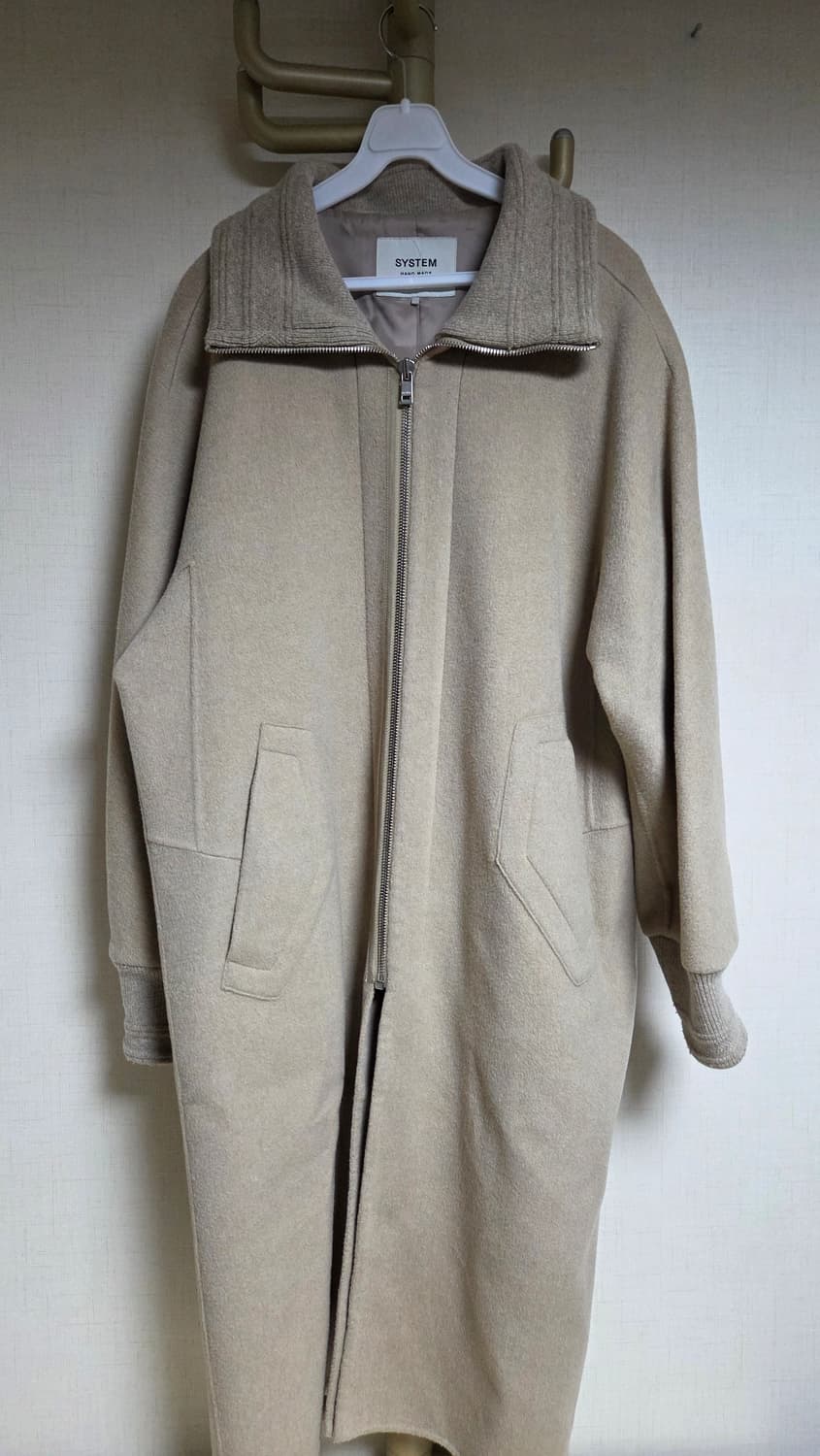 시스템 캐시미어 블렌드 집업코트. 상품이미지2