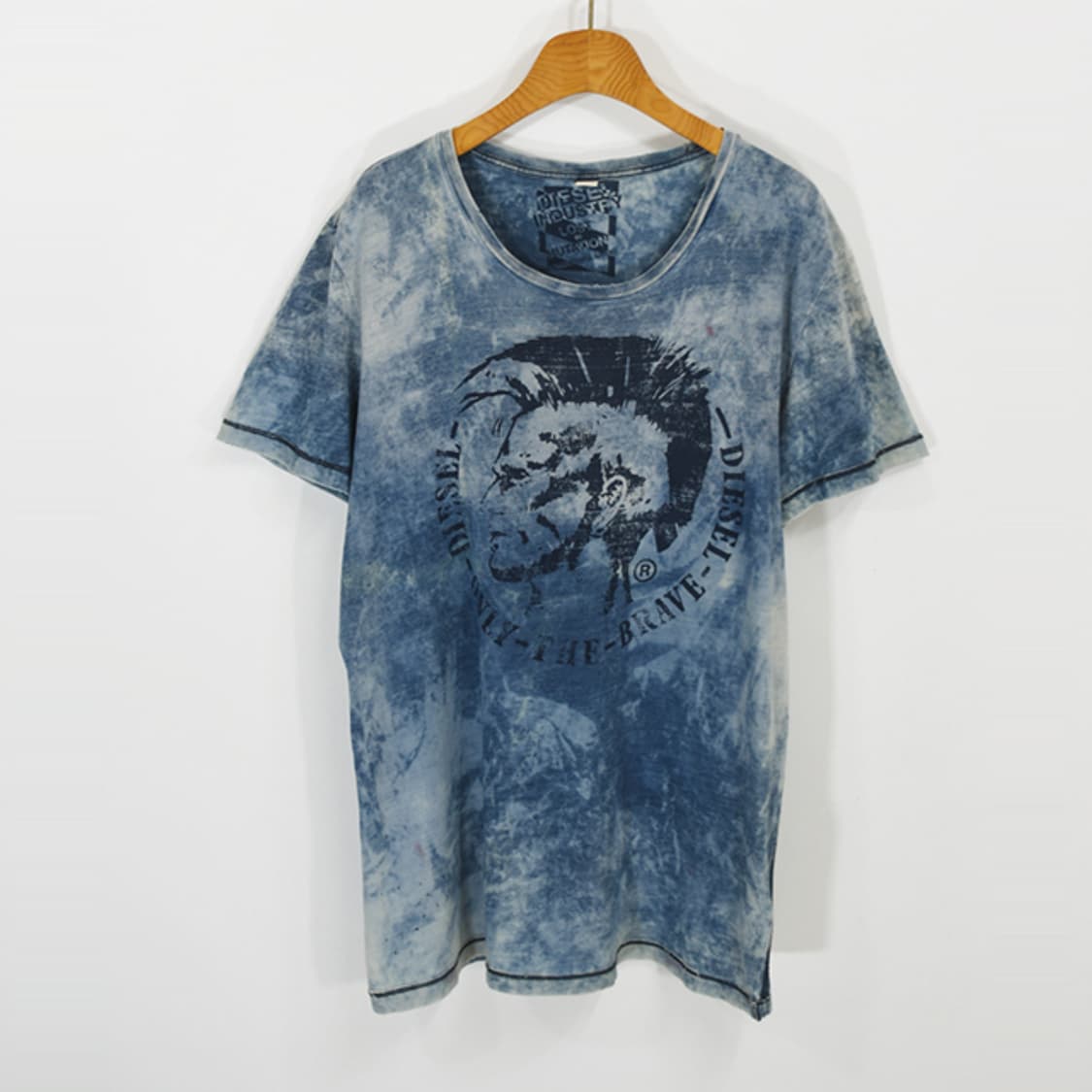 DIESEL 타이다이워싱데미지티셔츠 상품이미지1