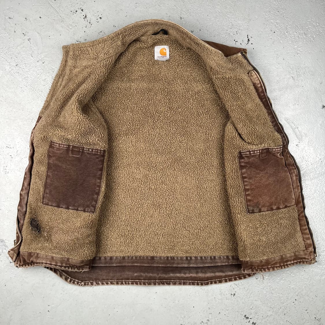 빈티지 칼하트 쉐르파 라인드 베스트 V33DKB 상품이미지6