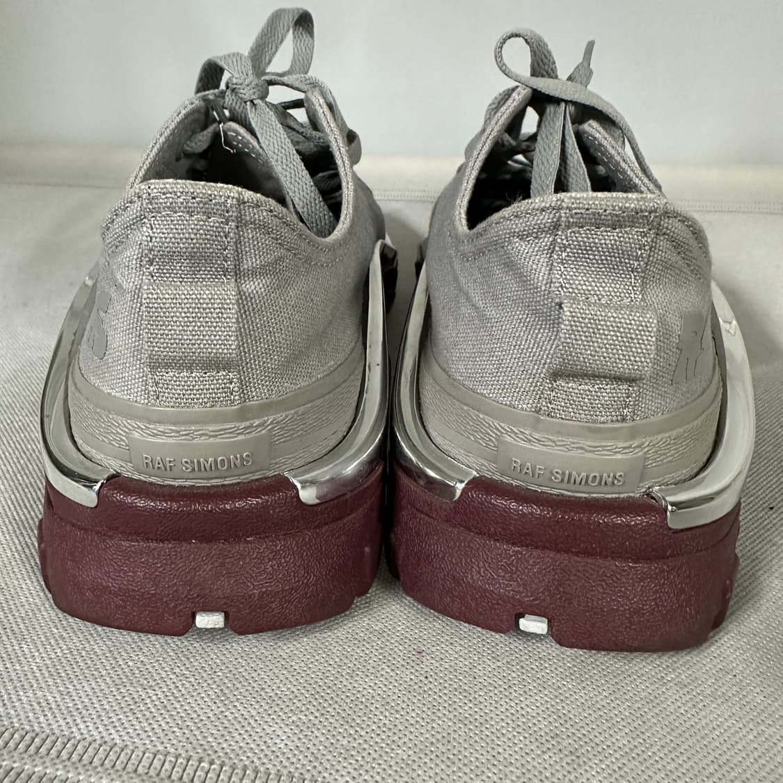 아디다스 X 라프 시몬스 디트로이트 러너 그레이 마룬 상품이미지6