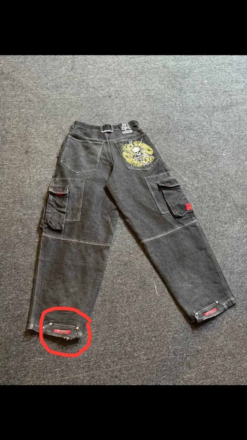 도그타운 블랙드래곤 용자수 데님카고 팬츠 (하자있음) 상품이미지5
