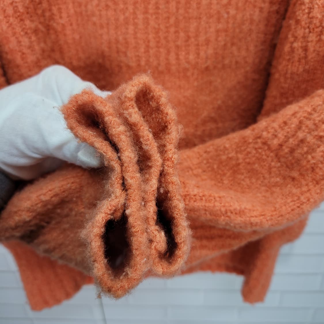 MALBON 말본 버킷 포인트 라운드 니트 스웨터 울 63% M 사이즈 상품이미지5