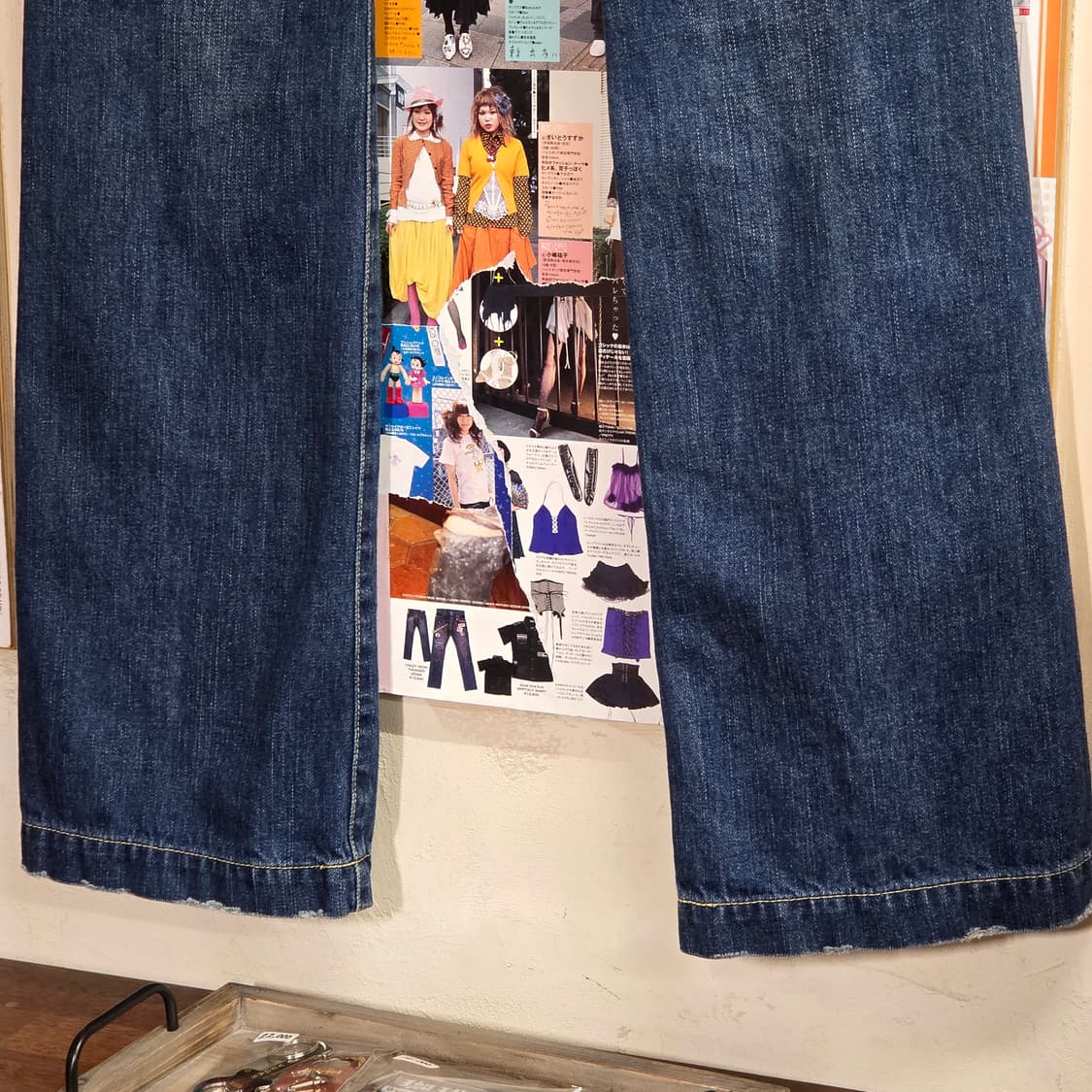 JPN 빈티지 워싱 로우라이즈 세미 부츠컷 팬츠 상품이미지7