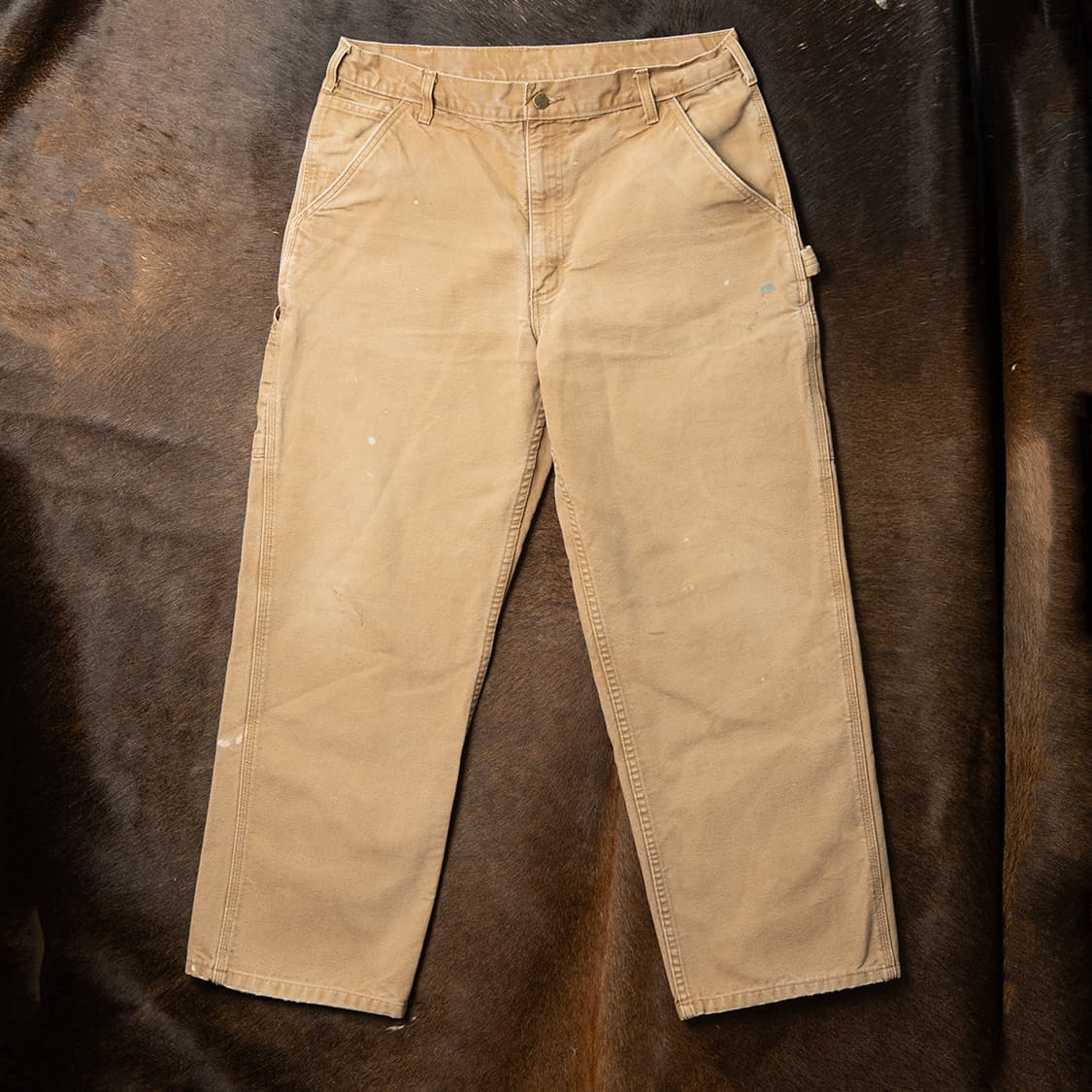 [34] 칼하트 B11 싱글니 덕캔버스 카펜터 워크팬츠 브라운  상품이미지4