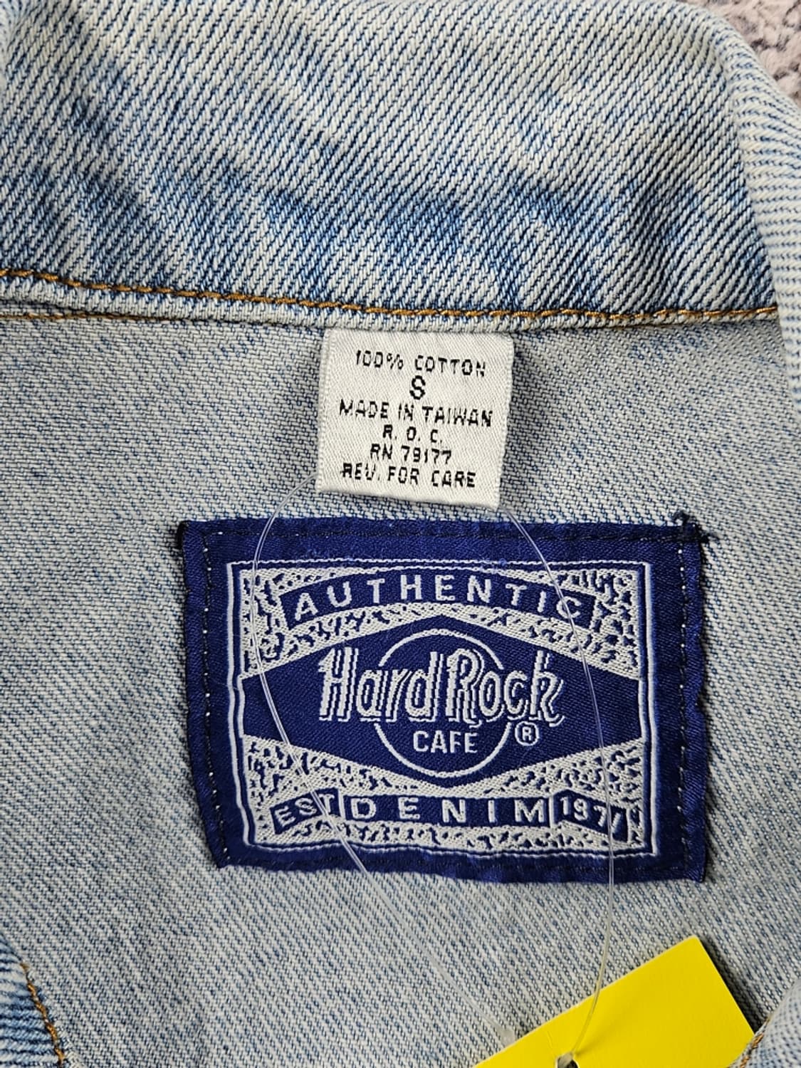 하드락카페 자수 백로고 데님 트러커 자켓 ( S ) / 8737 상품이미지8