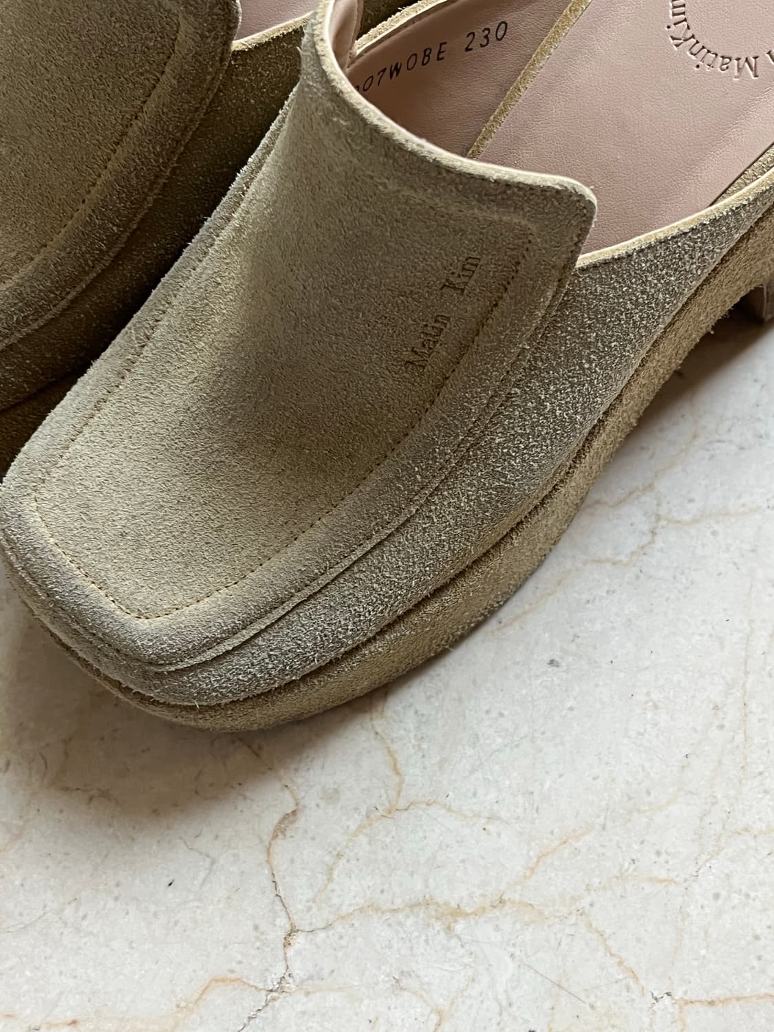 마뗑킴 통굽 뮬(베이지/230) 상품이미지2