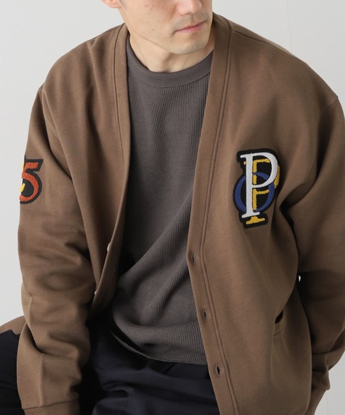 POP TRADING COMPANY Sweat Cardigan 상품이미지2
