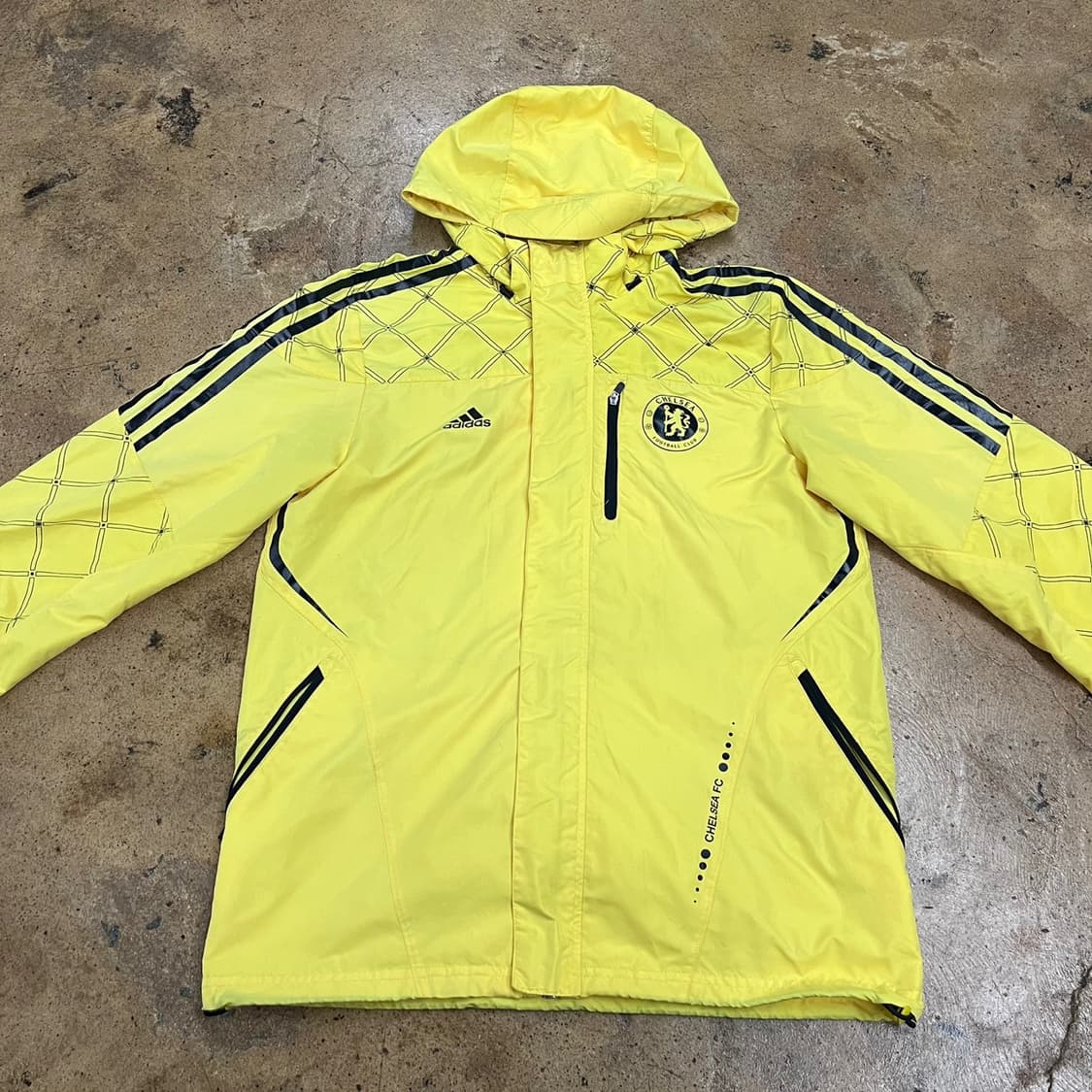 [정품/95] 아디다스 첼시 옐로우 바람막이 후드 자켓 b8 상품이미지3