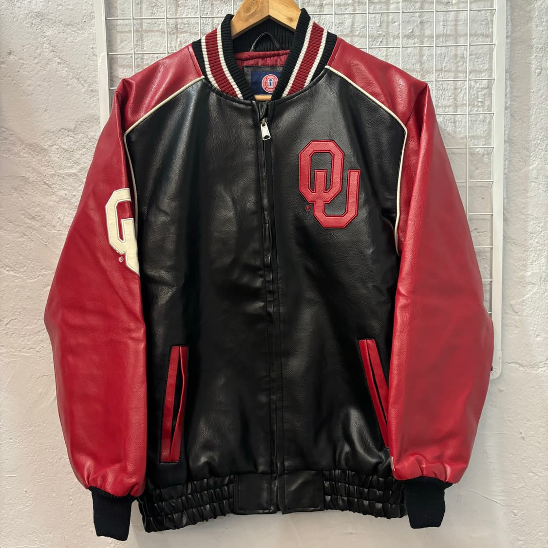 Gill Sports 오클라호마 수너스 풋볼 레더 자켓 L 상품이미지2