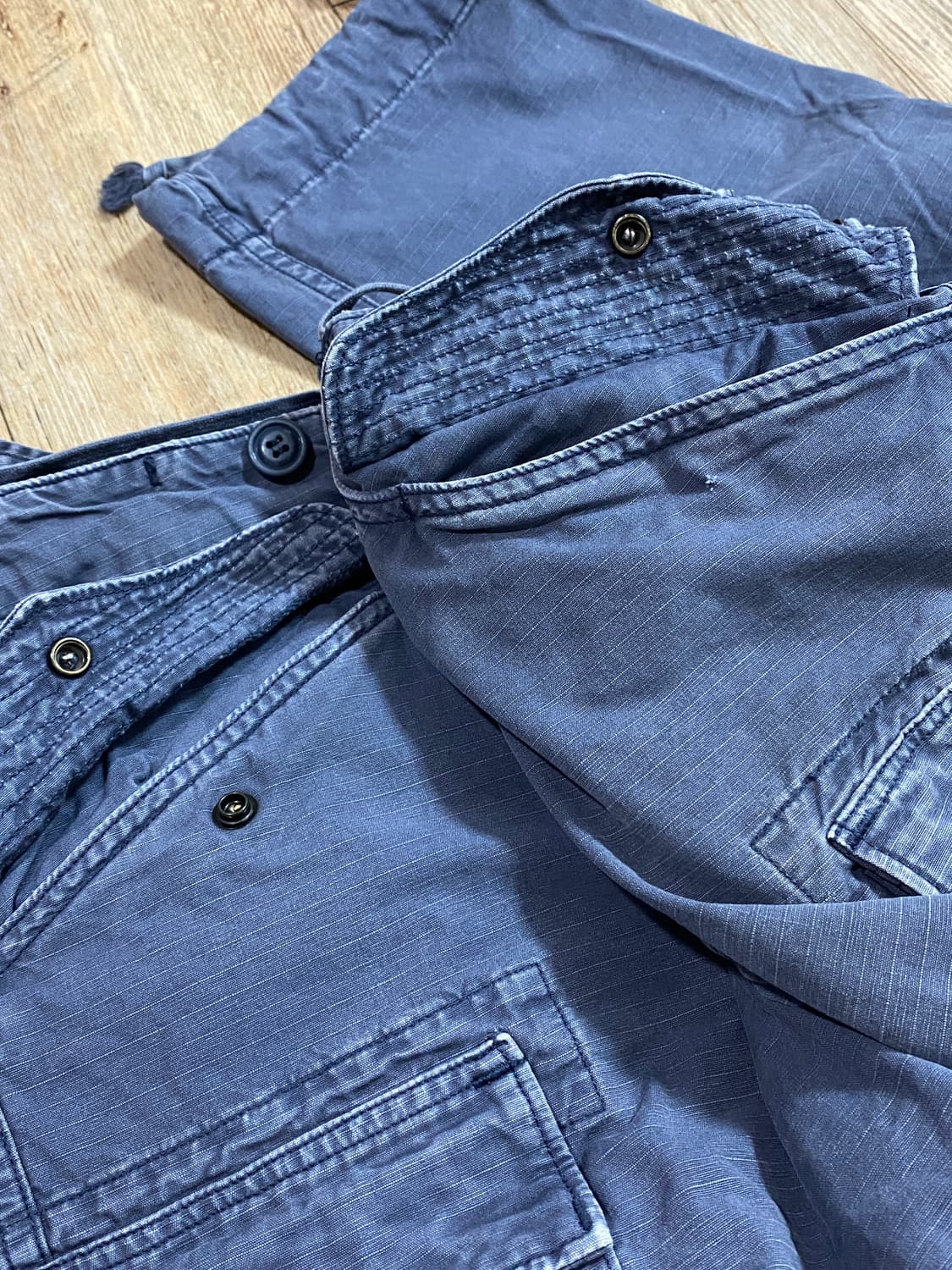 더블알엘 서플라이 가먼트 다잉 립스탑 밀리터리 카고팬츠 네이비 31X30 상품이미지10