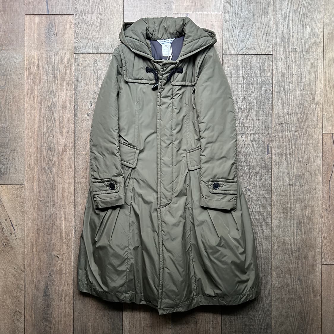 Khaki Toggle Flare Padding Coat  상품이미지1
