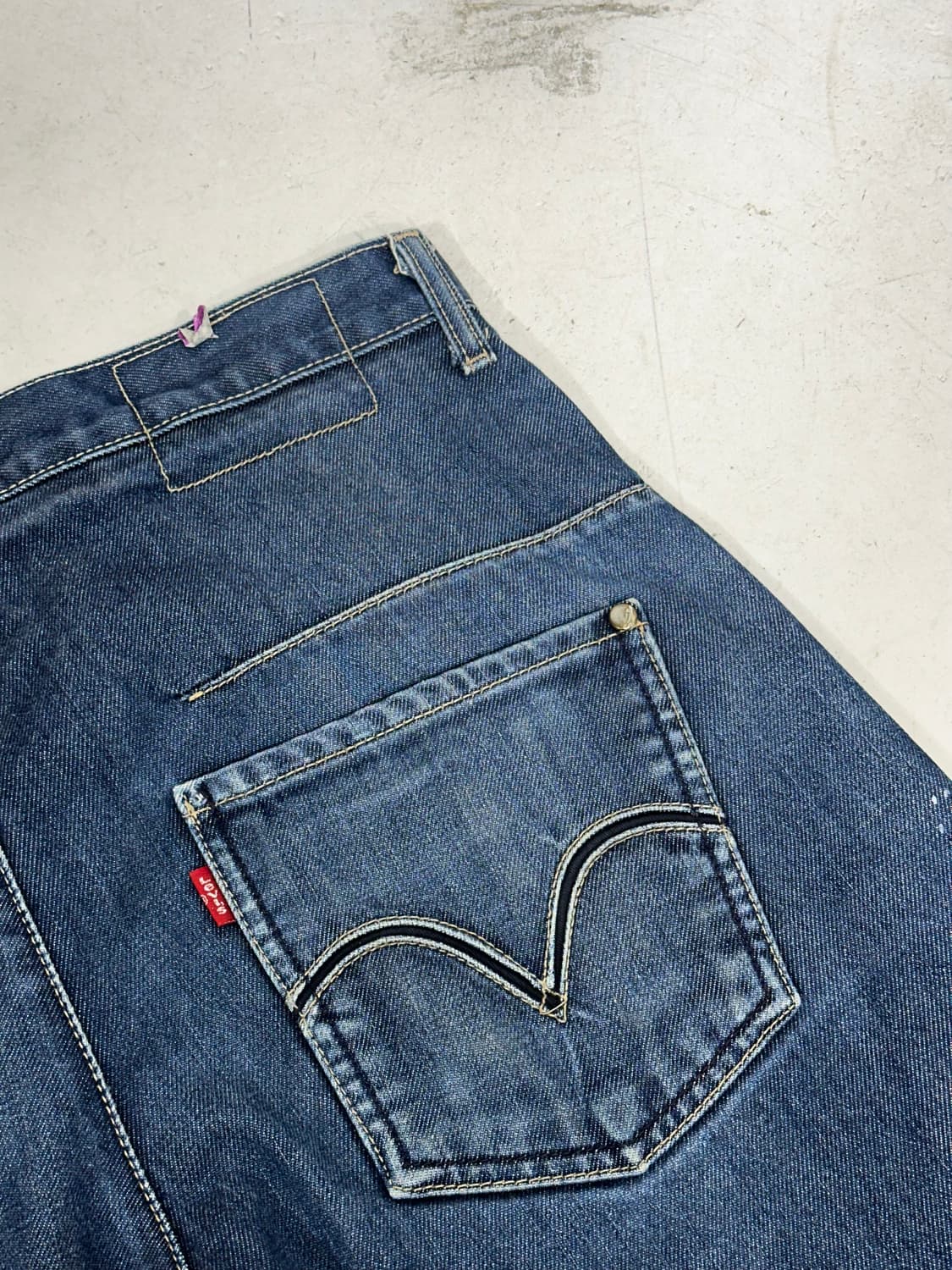 리바이스 중청 엔지니어드 페인팅 데님 팬츠 청바지  상품이미지6