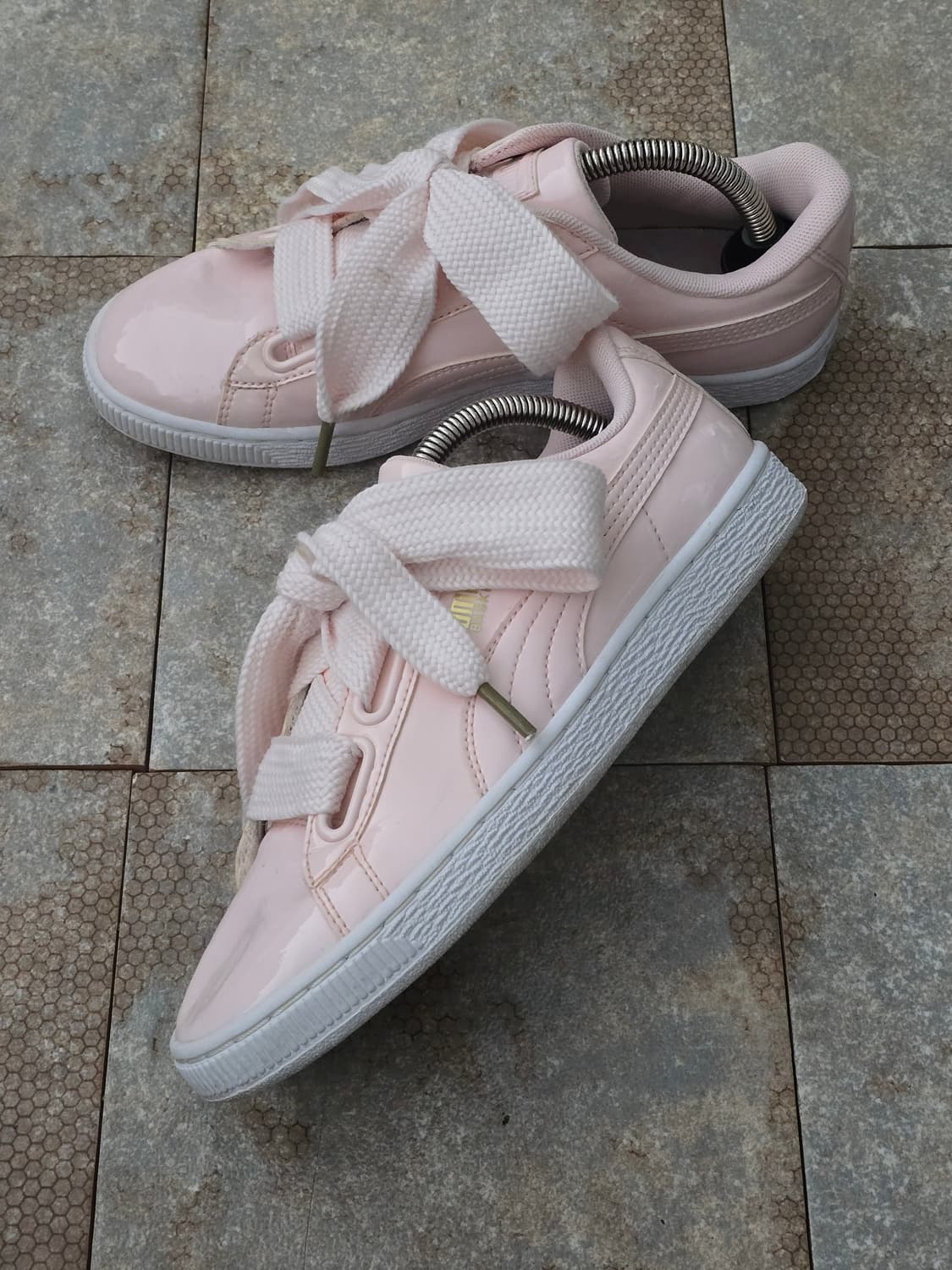 (230)푸마 하트 페이턴트 핑크 상품이미지3