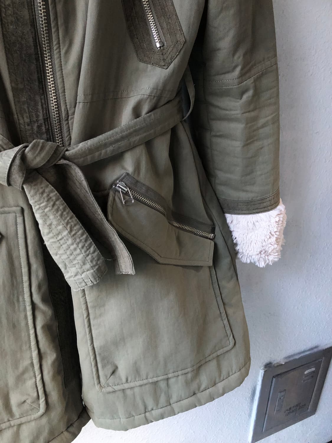 카키 털 야상 자켓 상품이미지3