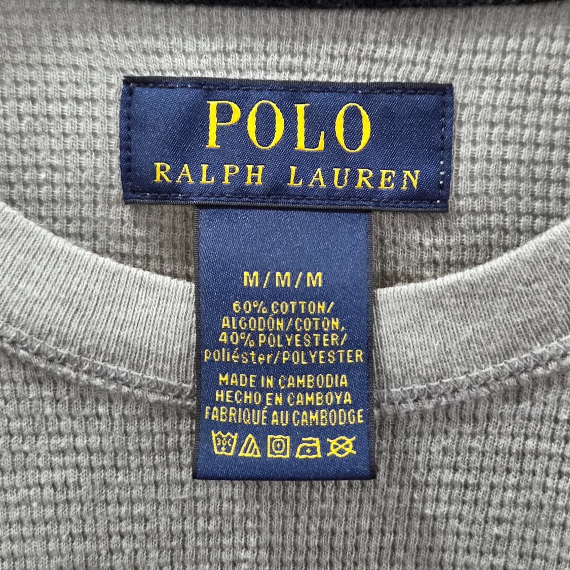 폴로랄프로렌 와플 롱슬리브 그레이 M  상품이미지3