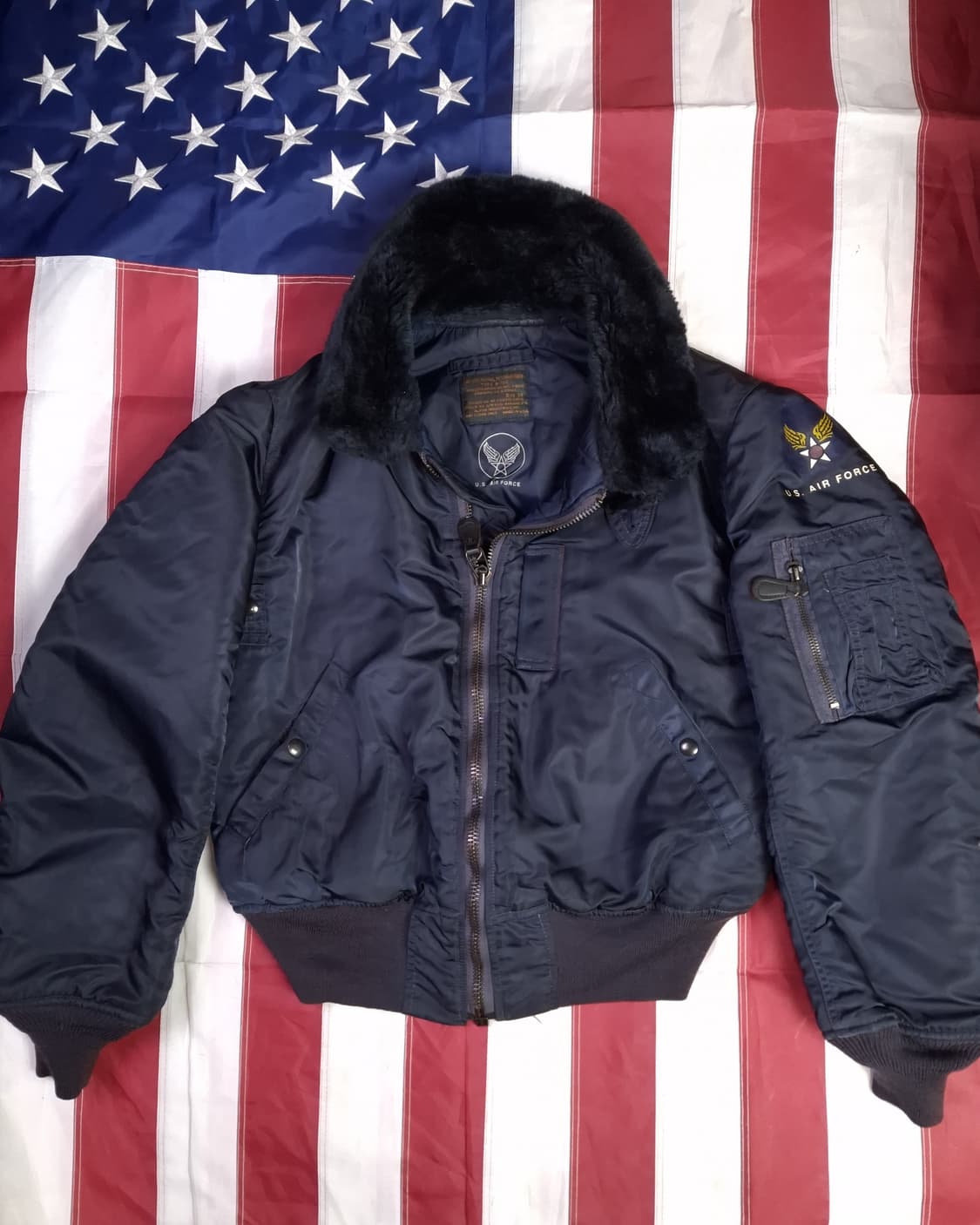오리지날 미국제조 알파사 마릴린몬로 미공군 B-15C 항공점퍼 상품이미지2