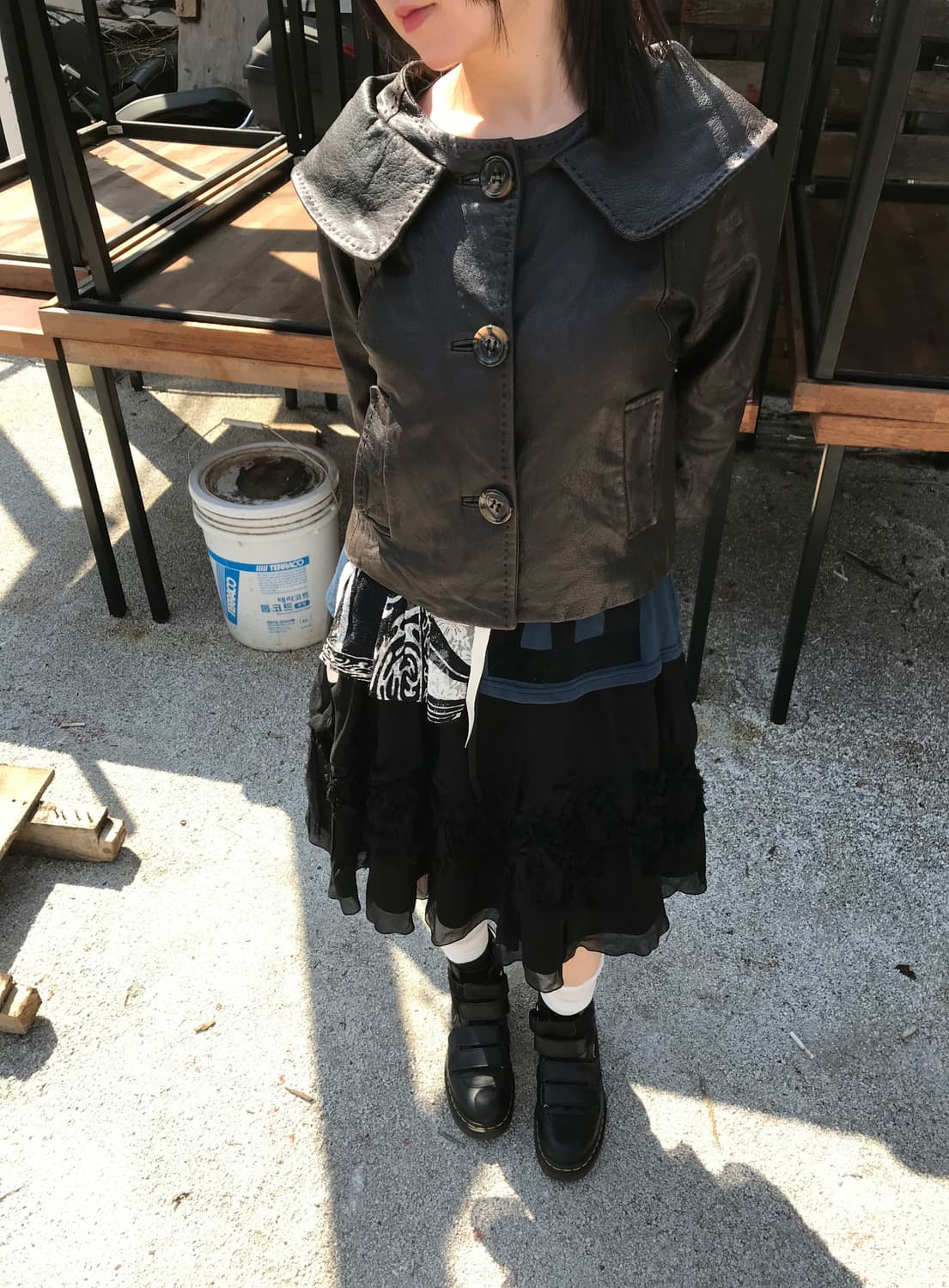 vintage real leather jacket 상품이미지9
