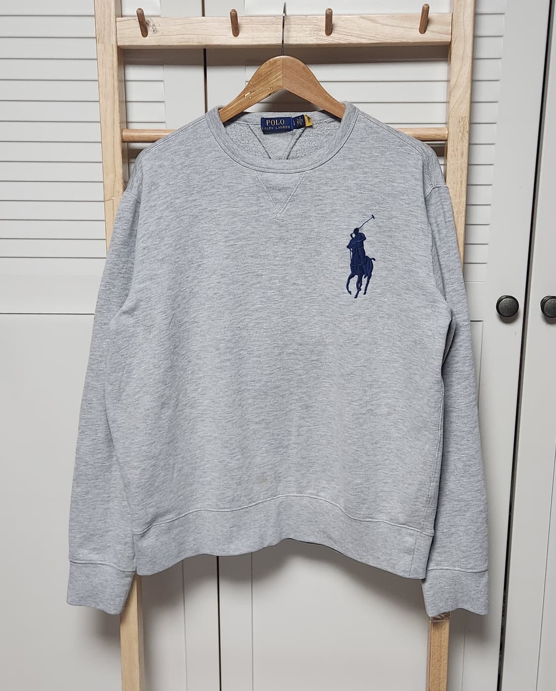 폴로 랄프로렌 빅포니 그레이 오버핏 맨투맨 신형 상품이미지3