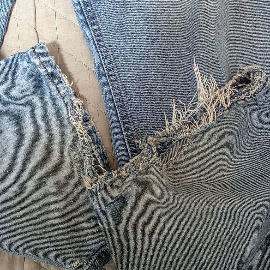 [38X32] 90s 리바이스 실버탭 연청 스트레이트 루즈핏 - 나이스 상품이미지3