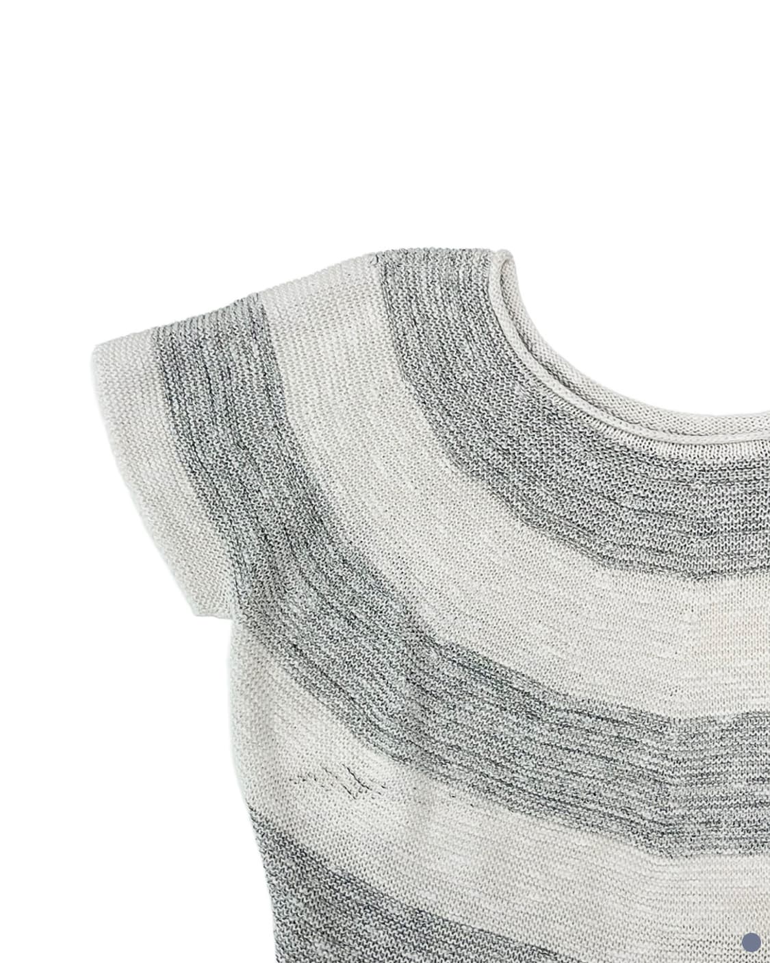 Off-shoulder stripe knit 상품이미지2