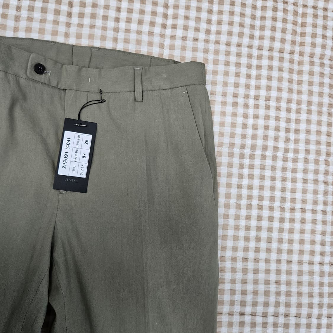 미착용 앤드지 밴딩 슬랙스 남자32~33 상품이미지3