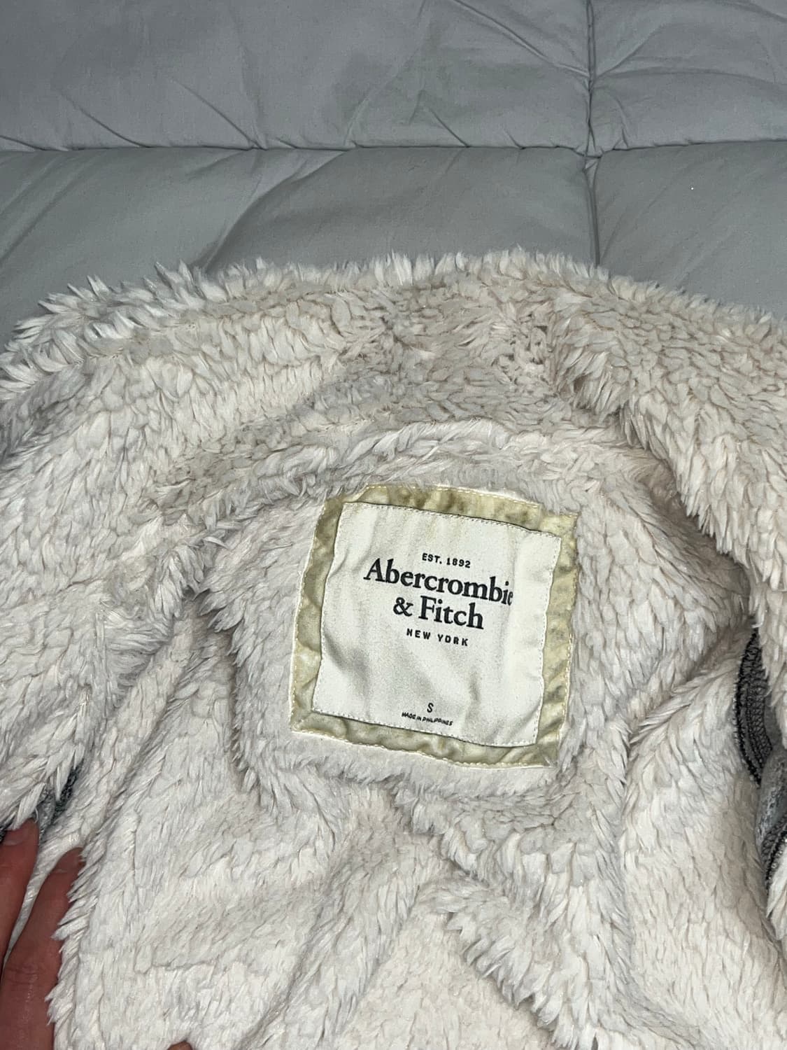 아베크롬비 양털 후드집업 S 상품이미지3