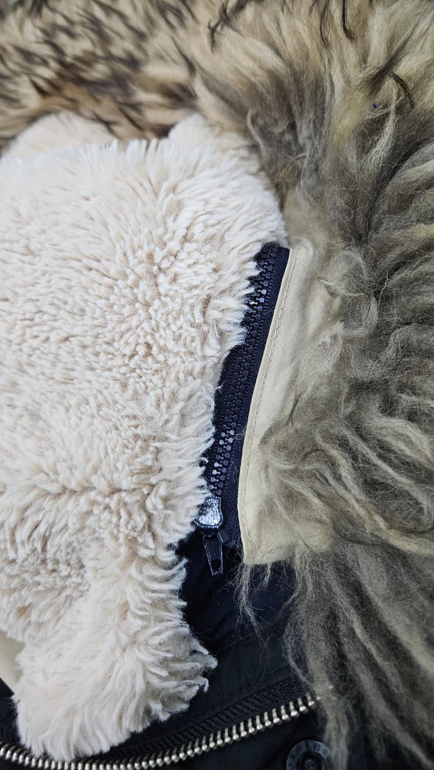 커버낫 검정 후드퍼 겨울 패딩 M 상품이미지5