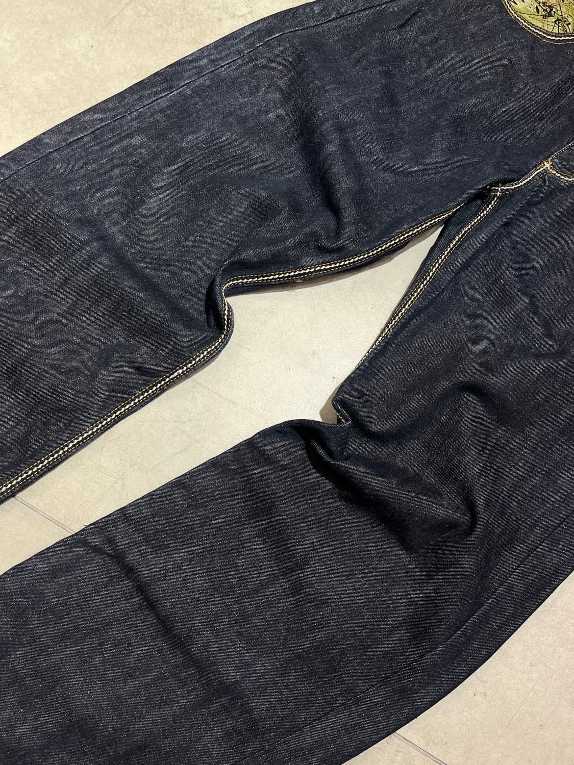 마자 플라바 카모 자수 올드스쿨 데님팬츠 상품이미지4