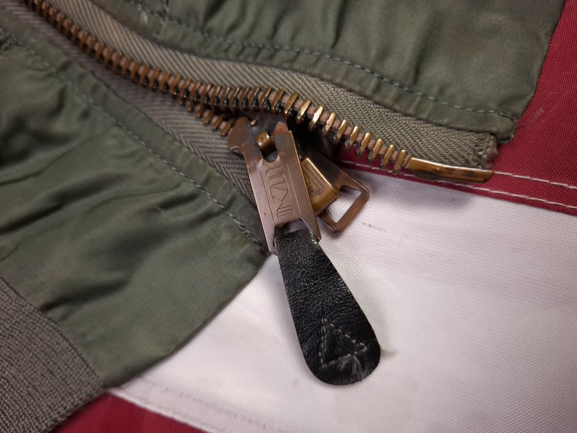 오리지날 미국제조 알파사 65년 미공군 지급용 울파일 MA-1 항공점퍼 상품이미지3