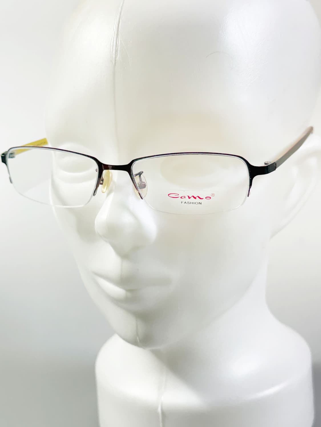 CAMO FASHION 반무테 메탈 스퀘어 빈티지 안경 상품이미지8