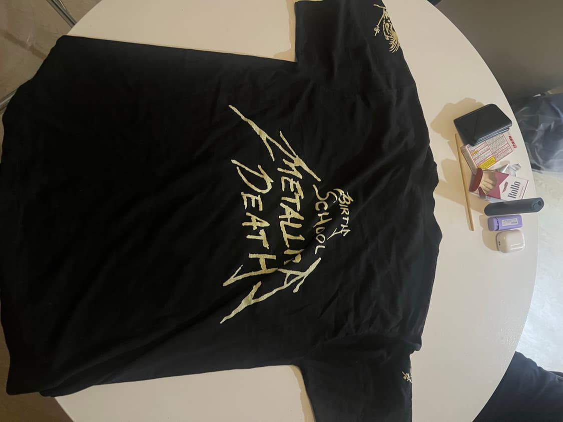 metallica vintage 1992 birth 싱글스티치 티셔츠 상품이미지5