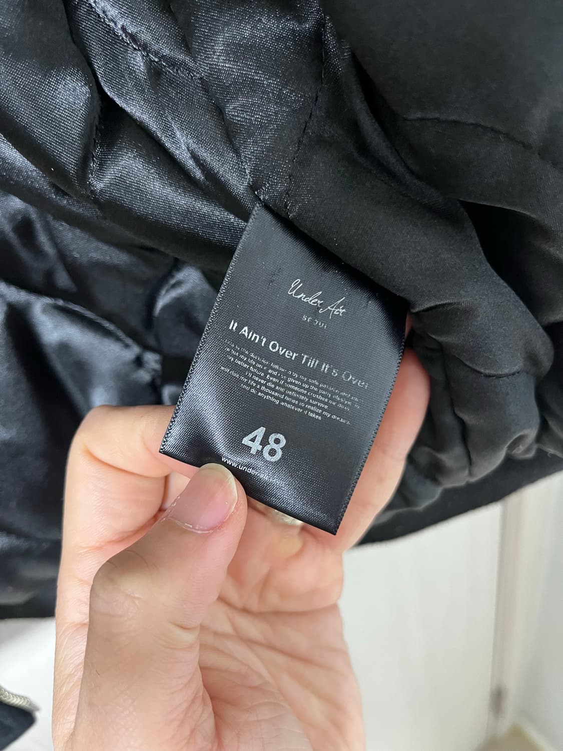 언더에어(UNDERAIR) 학 자수 벨벳 스카챤 점퍼 48(XL) 상품이미지6