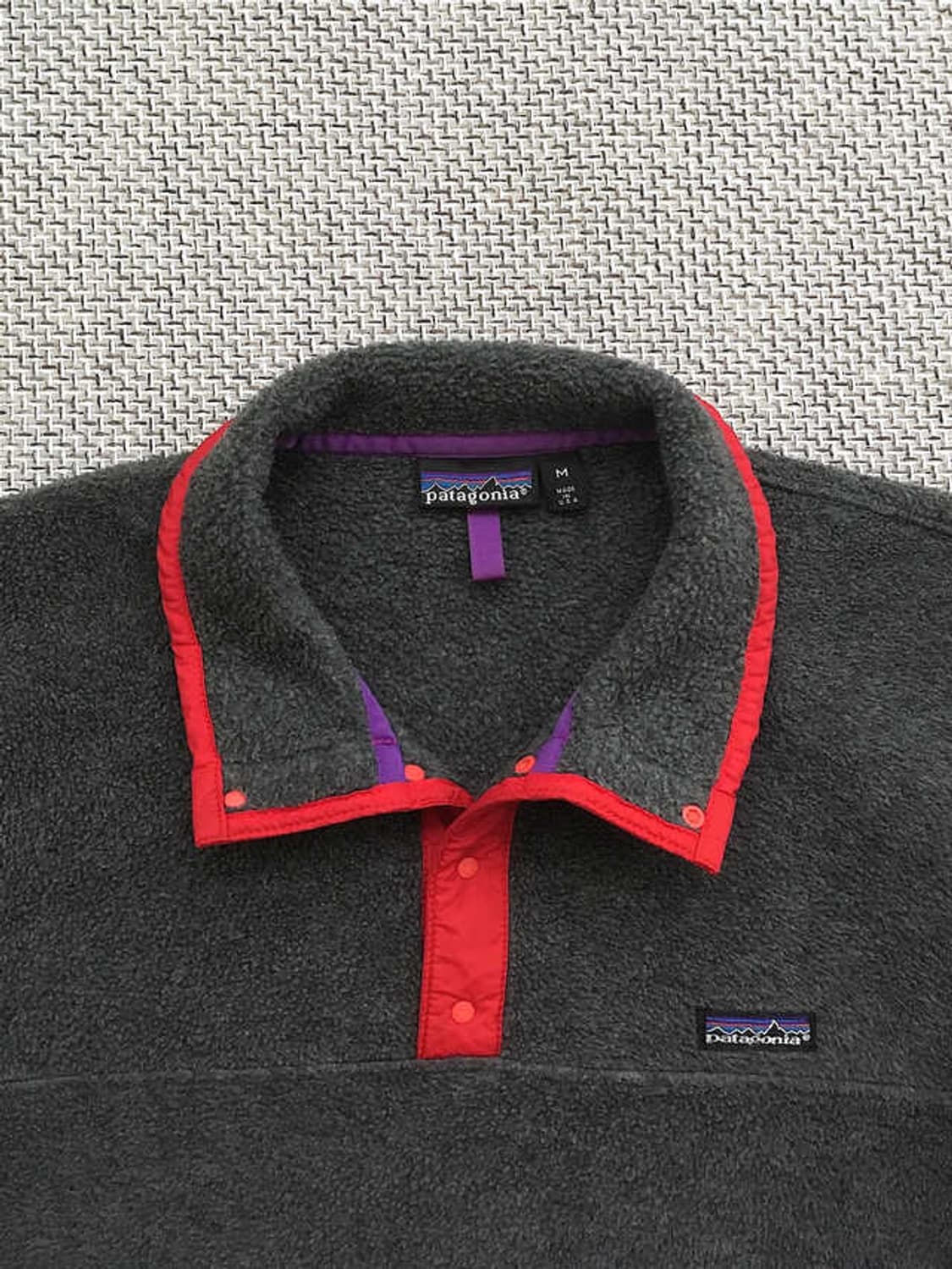 90s USA made Anthracite Synchilla Snap-t 상품이미지1