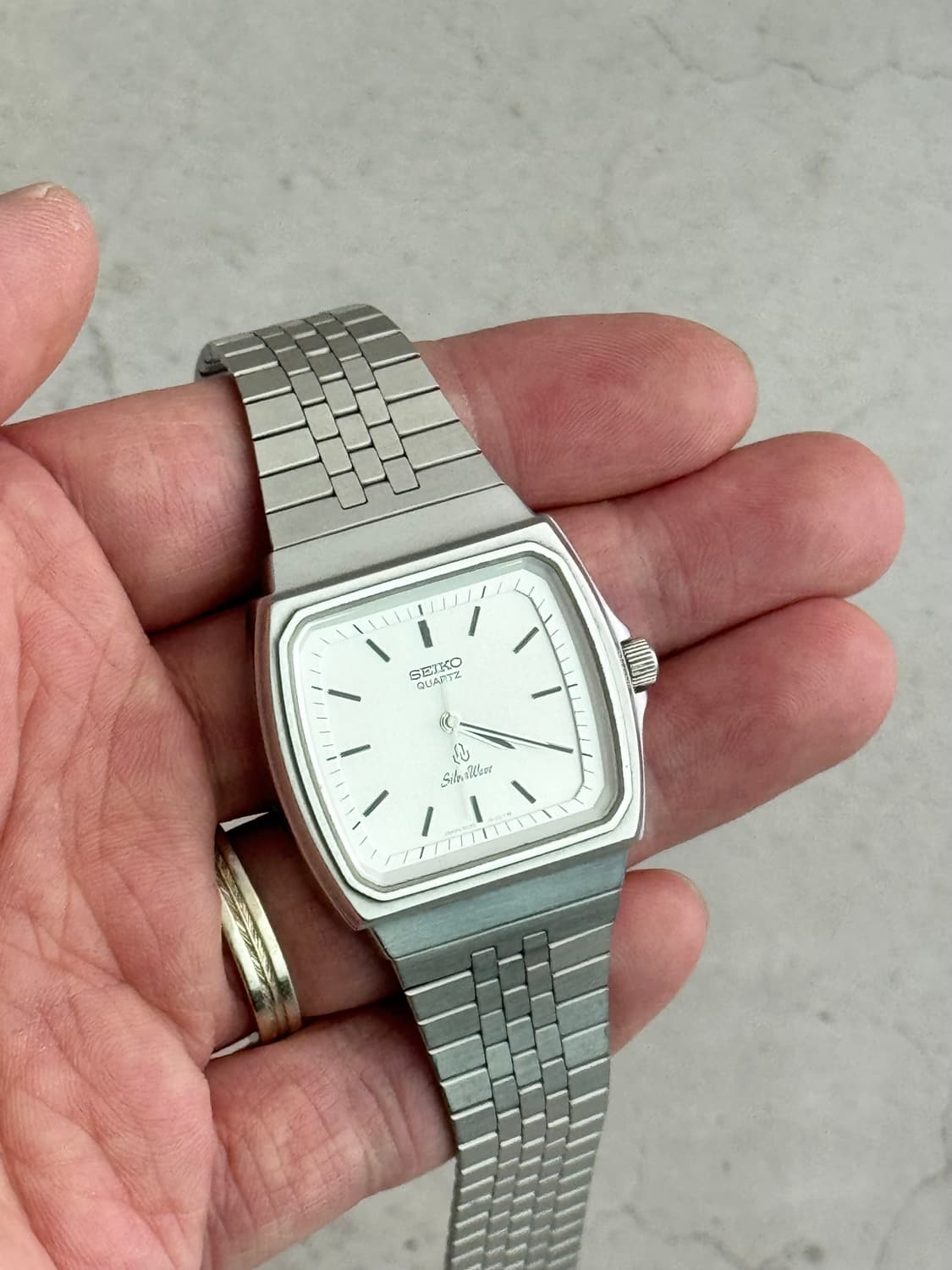 80s 빈티지 세이코 실버웨이브 쿼츠 상품이미지9