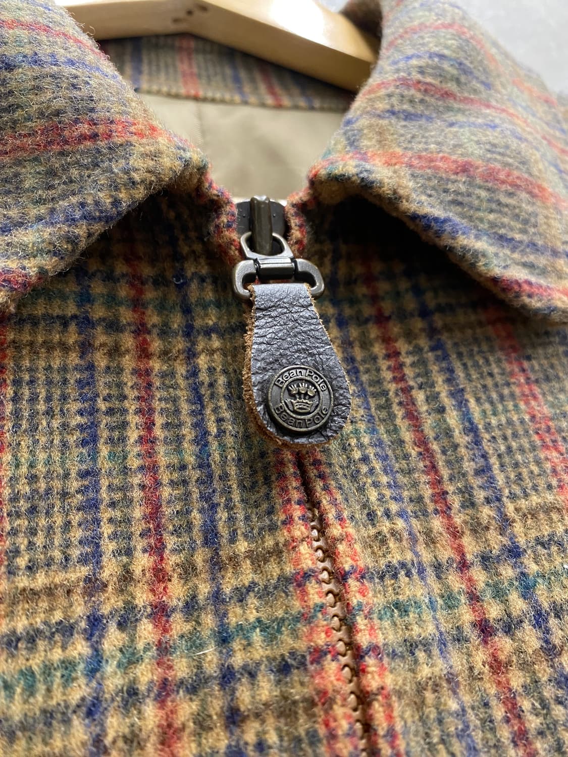 [95] 90-00s Bean Pole 빈폴 빈티지 울 체크 자켓 상품이미지4