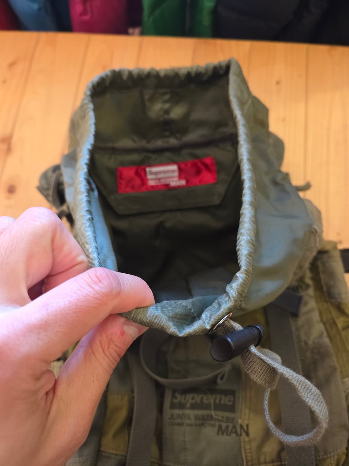 슈프림 X 준야 패치워크 백팩 올리브색 상품이미지7