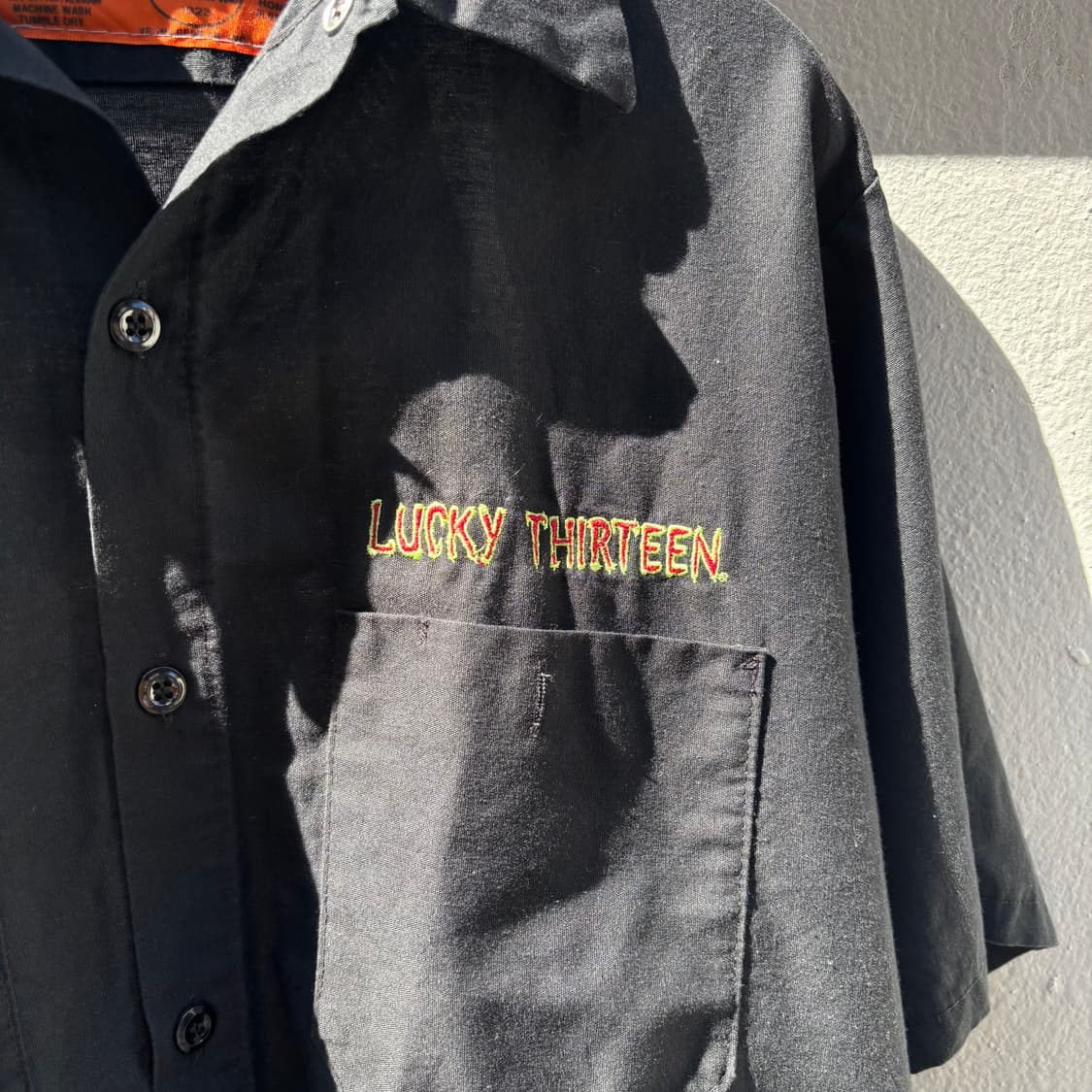 00's Lucky 13 x RED KAP 타투 그래픽 워크셔츠 (실측 상품이미지3