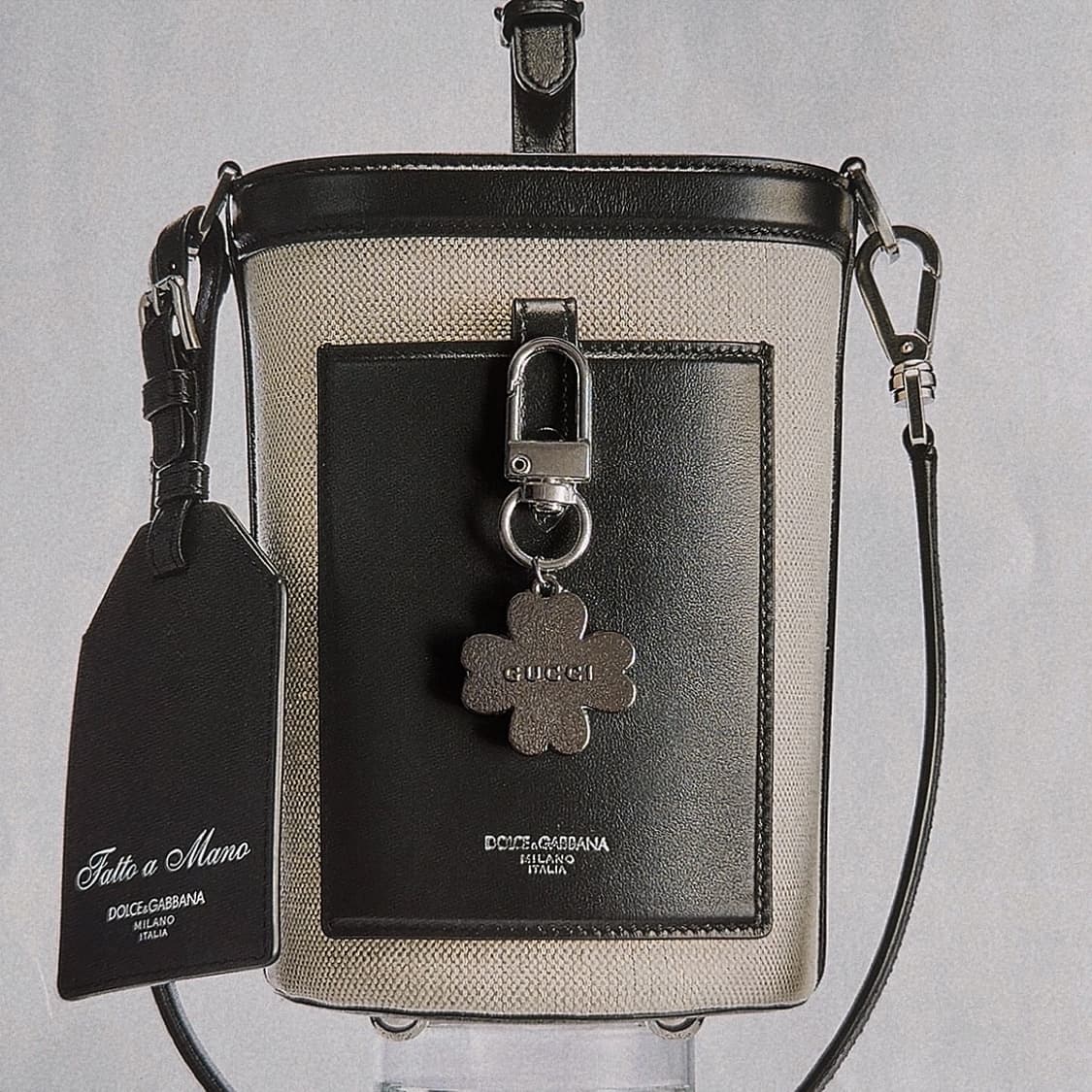 구찌 크리스탈 클로버 키링 상품이미지3