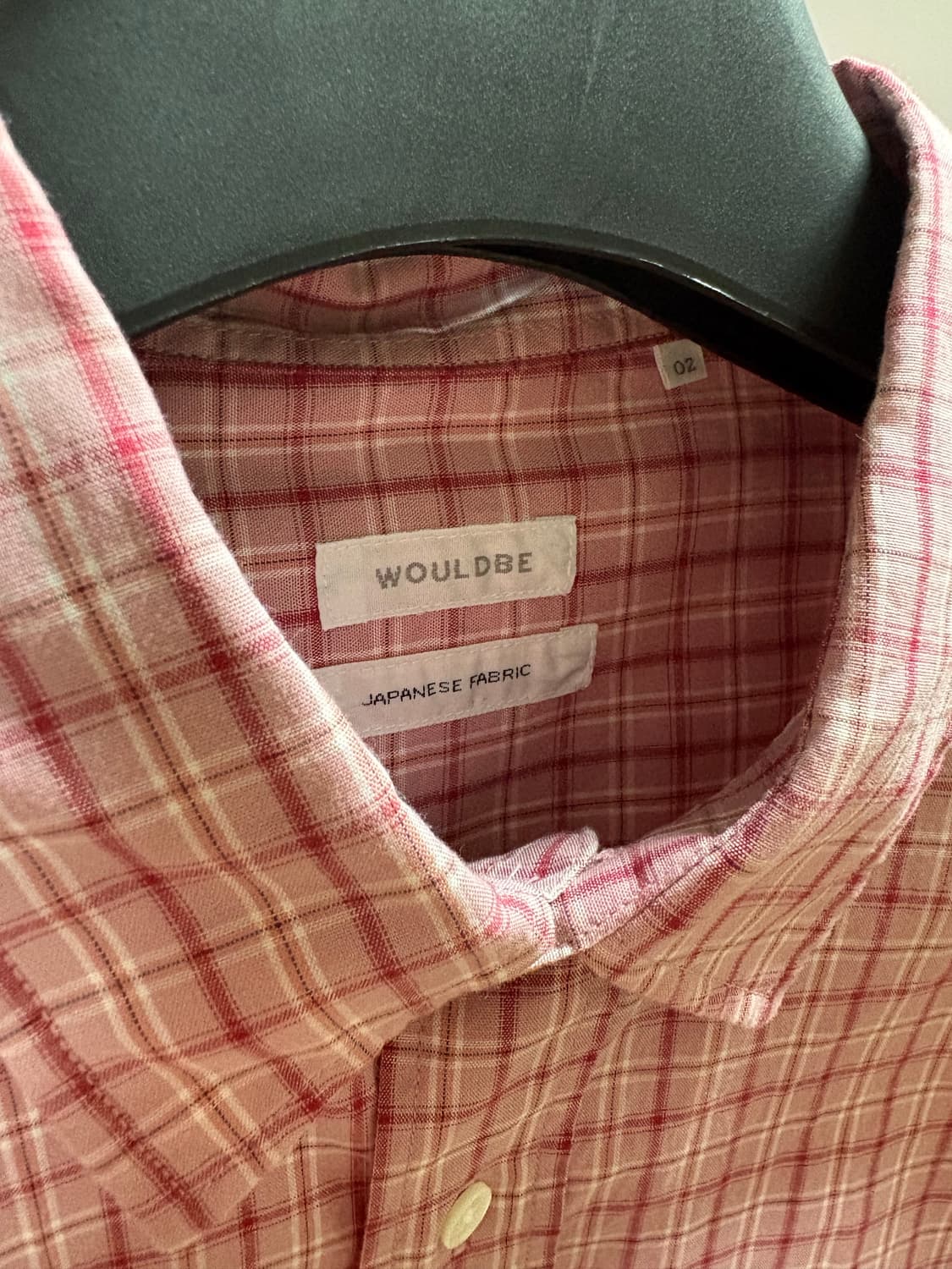우드비 릴렉스드 체크셔츠 핑크 2 상품이미지5