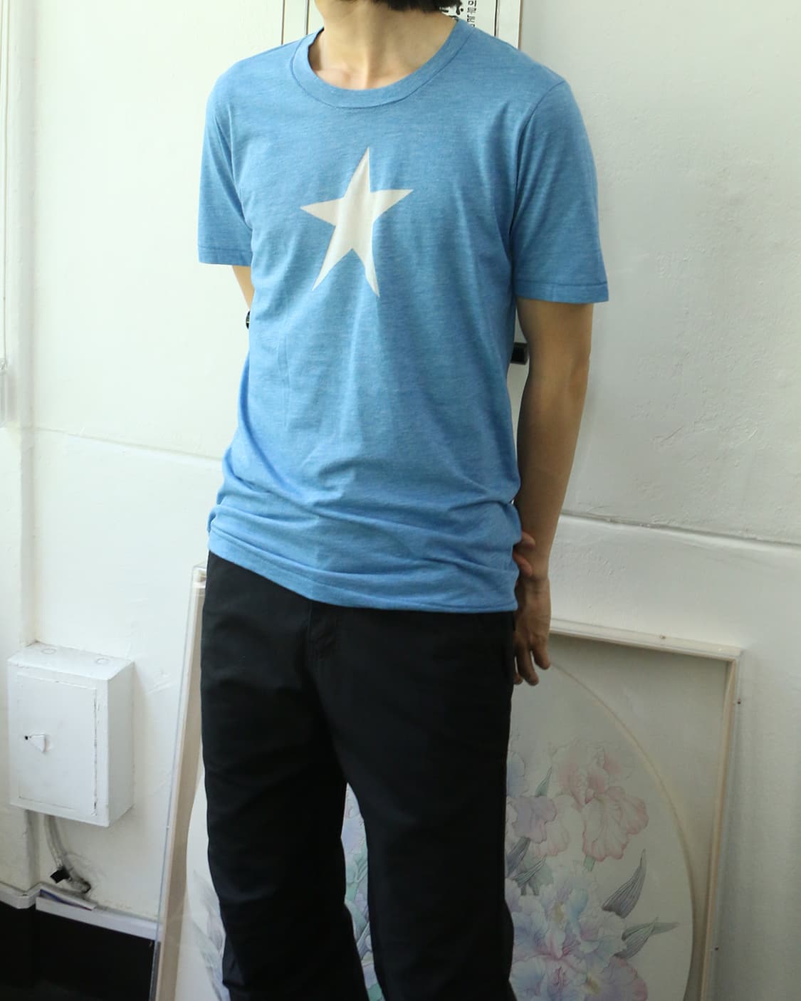 주카 별 프린팅 반팔 티셔츠 상품이미지3